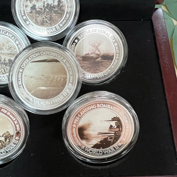 Bradford Exchange The American Battles of the Pacific Theatre Coin Collection - Picture 8 of 9
